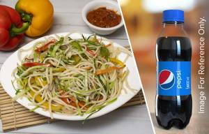 Veg Hakka Noodles With Pepsi (250Ml)                                               