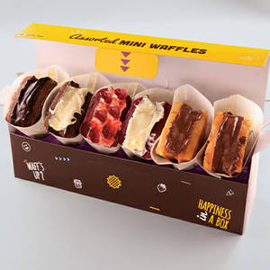 Mini Waffle Box of 6 - Assorted