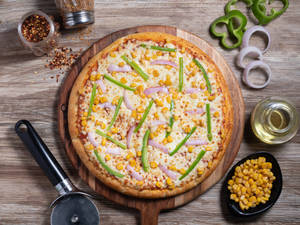 Golden Veg Pizza.