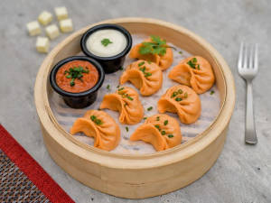 Paneer Tikka Steamed Momos  [6 Pcs]