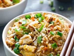 Chicken fried rice + ryta