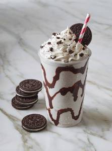 Oreo Shake With Icecream 