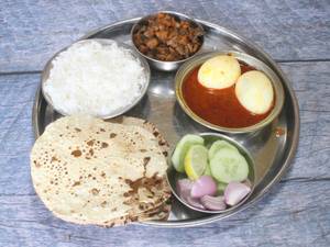 Egg Curry Thali
