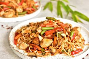 Double Egg Chicken Noodles