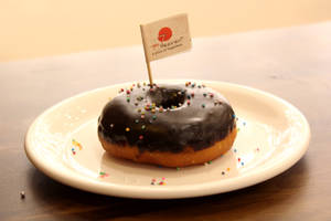 Dark Chocolate Flavour Filled Donuts