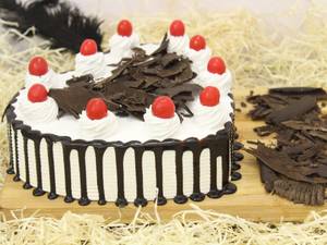 Black Forest Heart Shape Cake