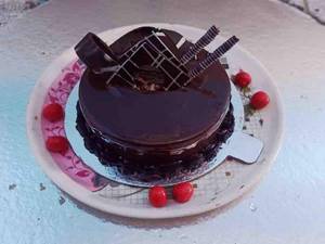 Eggless Belgian Chocolate Cake