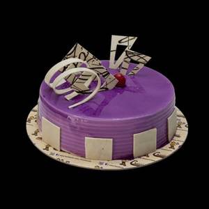 Black Current Eggless Cake