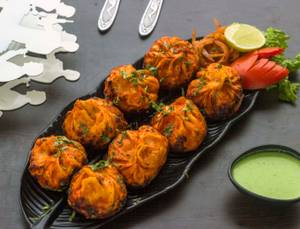 Chicken Tandoori Momos[8pieces]