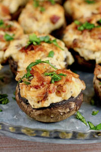 Bacon Stuffed Mushrooms (6pcs)