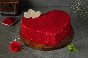 Red Velvet Heart Cake