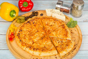 Margherita Pizza With Garlic Bread [Serves 2]
