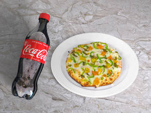 7" Green Veggie Pizza + Coke200 ml