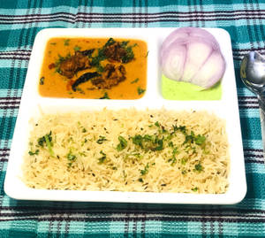 Kadhi Pakoda With Rice