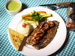 Mixed Seafood Pesto (steaks)