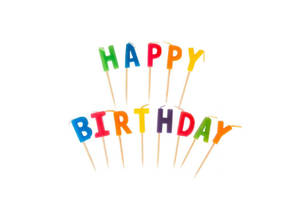 Happy birthday candle