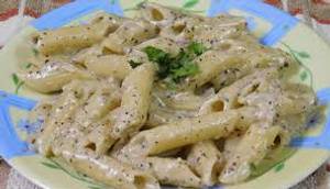 Pasta In White Sauce