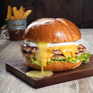 Smashed Chicken Burger