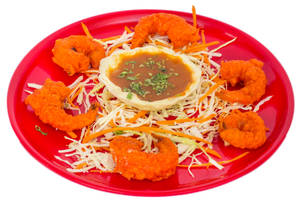 Golden Fried Prawns
