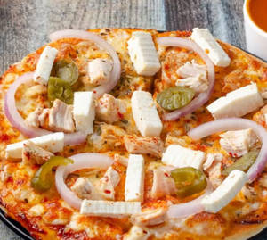 6" Cheese Chicken Spicy Tangy Pizza