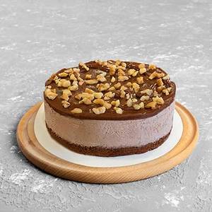 Choco Walnut Crust Ice Cream Cake