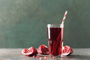 Pomegranate Milk Shake
