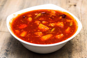 Cottage Cheese Baby Corn In Red Pepper Sauce