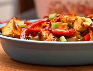 Cottage Cheese Sweet Chilli Dry