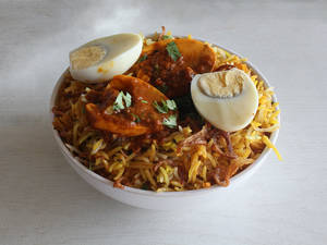 Egg Dum Biryani.(2Pc.Egg)