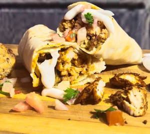 Big Bite Special Chicken Shawarma [falafal+ Chicken + Salad]