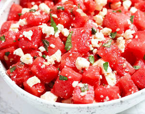 Watermelon Feta Mint Salad (greece)