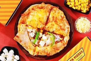 Cheese Burst Corn & Paneer Tikka Stuffed Pizza + Free Coke (250 Ml)
