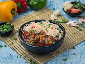 Veg Manchurian Fried Rice Bowl