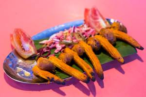 Tandoori Mushrooms Tey Baby corn