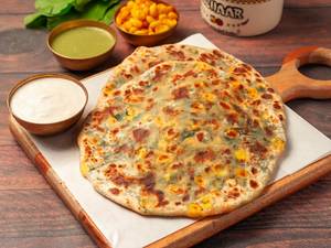 Spinach And Corn Paratha (new)