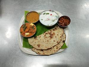 Curd Rice + Butter Roti