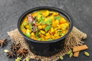 Fried Aloo Sambar Rice Bowl 