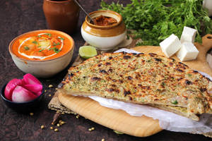 Paneer Butter Masala With Amritsari Stuffed Kulcha (1 Pc)