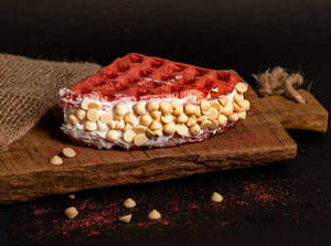 Red Velvet Waffle Sandwich