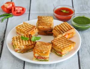 Mushroom And Corn Sandwich