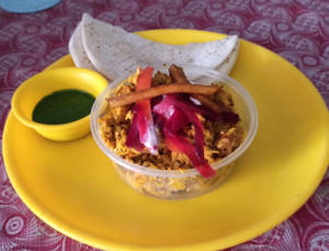 Mexican Chicken Shawarma Plate (1 Pc Kuboos)