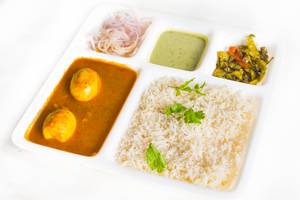 Egg Curry with Rice