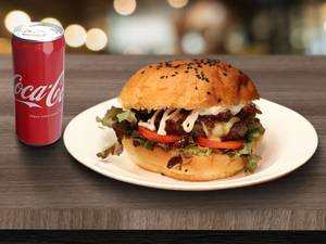 Beep Burger + Coke Can (300Ml)