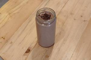 Raw Almond Butter And Dark Chocolate Smoothie