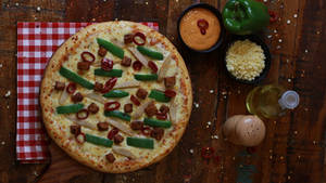 Korma Chicken Pizza