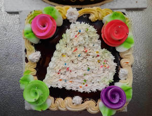 Square Heart Cake                                  