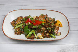 Roast Lamb With Green Chilli And Spring Onion