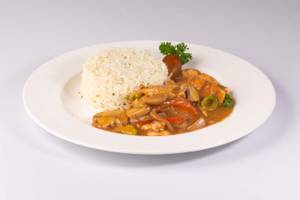 Chicken Stroganoff with Butter Rice