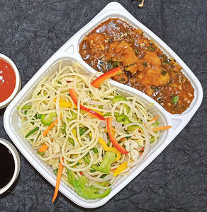 Gobi Manchurian & Veg Hakka Noodles Combo