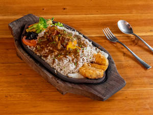 Paneer Shashlik Sizzler 